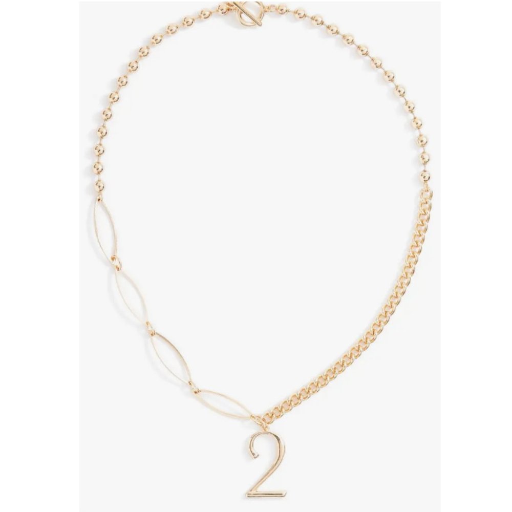 CLEARANCE Nordstrom Lucky Number 2 Mixed Chain Necklace